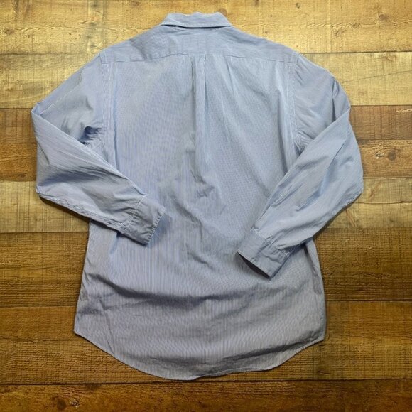 Men's Ralph Lauren Blu & White Custom Fit Oxford Shirt size 16 (32/33) - Picture 4 of 4